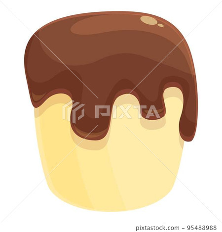 Chocolate marshmallow icon cartoon vector. Sweet camp. Roasting stick Chocolate marshmallow icon cartoon vector. Sweet camp. Roasting stick 95488988