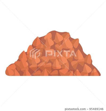 Buckwheat pile icon cartoon vector. Cereal plant. Food leaf 95489146