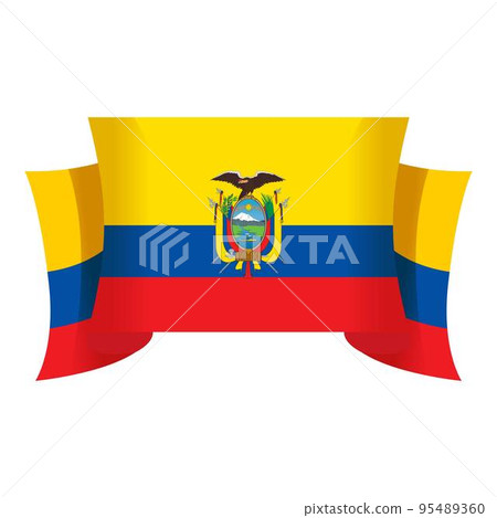 Country nation icon cartoon vector. Travel splash. Patriotic emblem 95489360