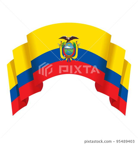 Ecuador freedom icon cartoon vector. Travel culture. National day Ecuador freedom icon cartoon vector. Travel culture. National day 95489403