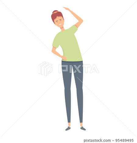 Morning exercise icon cartoon vector. Street training. Park equipment Morning exercise icon cartoon vector. Street training. Park equipment 95489495