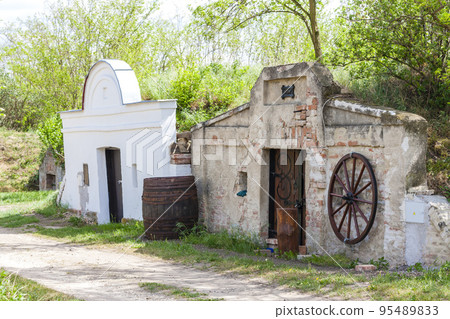 wine cellars in Brod nad Dyji, Southern Moravia, Czech Republic 95489833