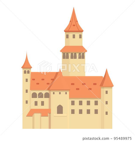 Czech church icon cartoon vector. Landmark republic. Travel map Czech church icon cartoon vector. Landmark republic. Travel map 95489975