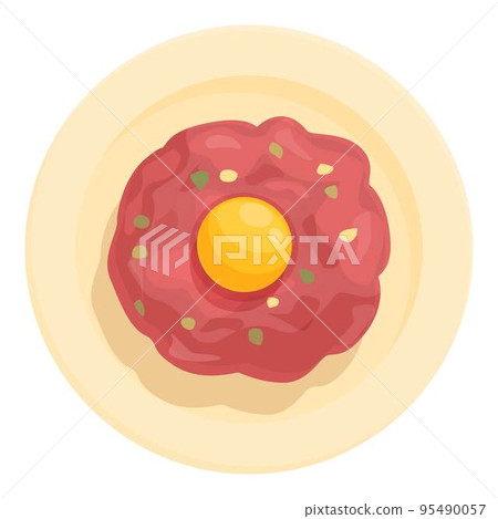 Meat food icon cartoon vector. Travel culture. Region praga 95490057