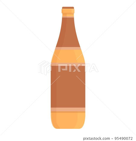 Beer bottle icon cartoon vector. Czech republic. Travel map 95490072