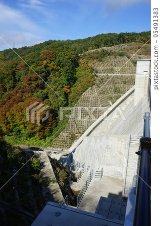 秋天的柳川大壩 秋天的柳川大壩 95491383