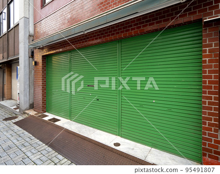 Building where shutter has gone Building where shutter has gone 95491807