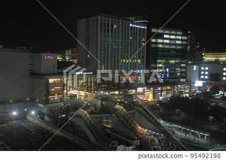 Sendai Station East Exit at night Sendai Station East Exit at night 95492198