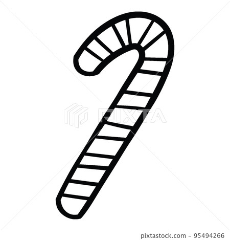 Isolated Christmas Candy Cane Illustration Isolated Christmas Candy Cane Illustration 95494266