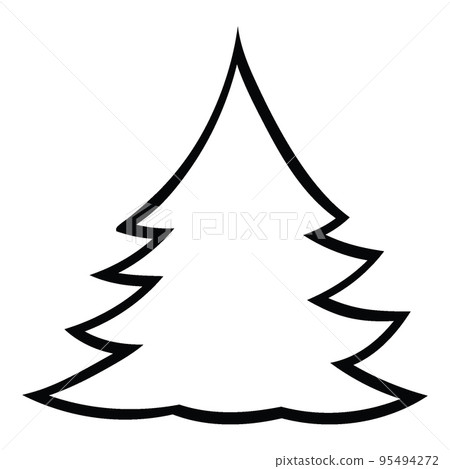 Decorated christmas trees Illustration Decorated christmas trees Illustration 95494272