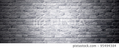 Brick wall, antique old grunge white grey texture wide panorama background. Brick wall, antique old grunge white grey texture wide panorama background. 95494384