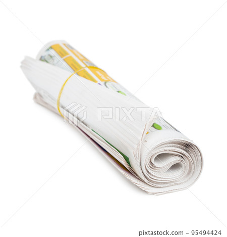 Roll of newspapers. Roll of newspapers. 95494424
