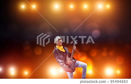 Rock star on stage Rock star on stage 95494883