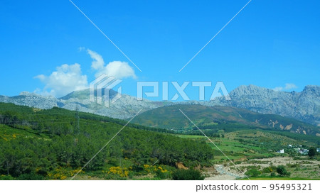 From the train window from Rabat to Chefchaouen [Morocco] 95495321