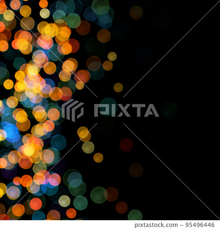 Night city street lights bokeh background Night city street lights bokeh background 95496446