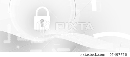 Cybersecurity and information or network protection. Future technology web services for business and internet project 95497756