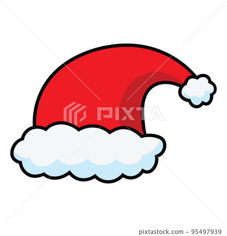 Santa Claus hat isolated Illustration 95497939