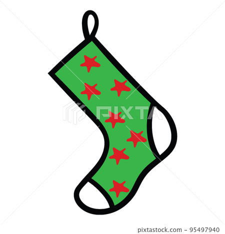 Christmas socks Isolated Vector Illustration 95497940