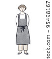 A woman with an apron 95498167