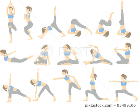 Yoga pose set Yoga pose set 95499100
