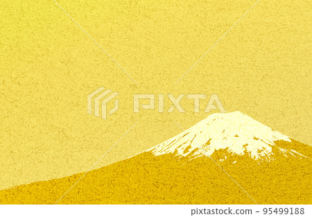 金富士山日式背景素材|賀年片_新年_新年_金箔_金屏風 95499188