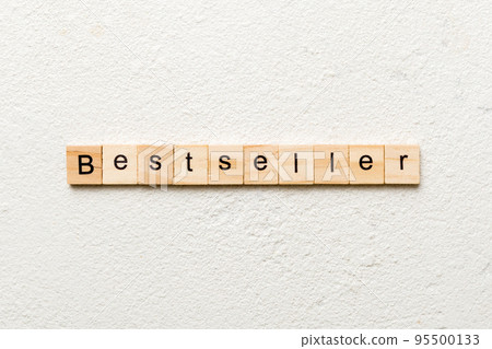 bestseller word written on wood block. bestseller text on table, concept bestseller word written on wood block. bestseller text on table, concept 95500133