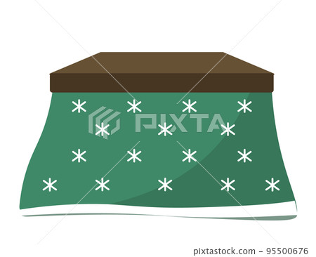 Green kotatsu. An illustration  95500676