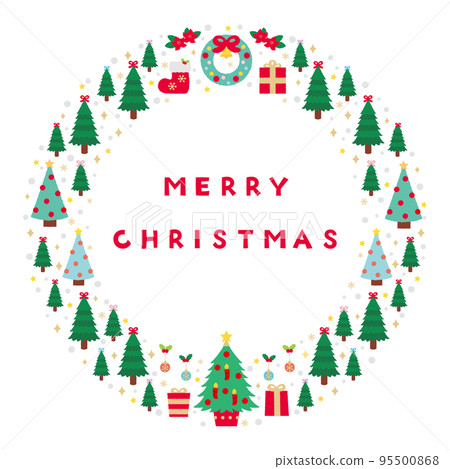 2022 christmas frame vector 95500868