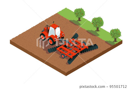 Agricultural Isometric Composition Agricultural Isometric Composition 95501712