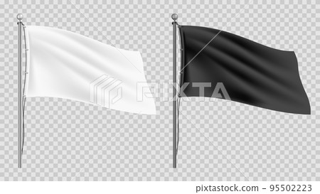 Realistic Flag Mockups Set 95502223