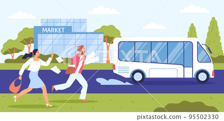 People Late For Bus 95502330