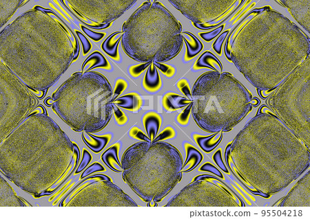 yellow blue abstract geometric background, graphic illustration, design 95504218