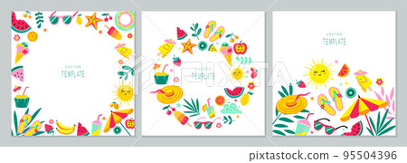 Summer vector templates Summer vector templates 95504396
