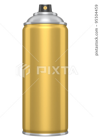 Can of spray paint isolated on white background. Spray bottle and dispenser Can of spray paint isolated on white background. Spray bottle and dispenser 95504459