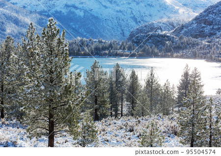 Winter lake 95504574