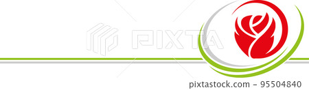 Flower, rose, plant, gift, background, logo 95504840