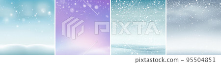 Winter Christmas background with lots of snow and beauty Winter Christmas background with lots of snow and beauty 95504851