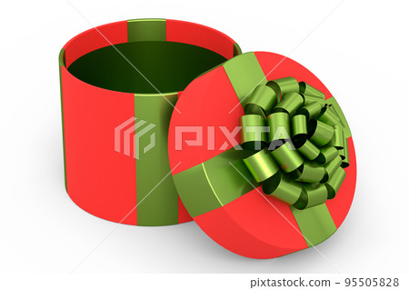Gift boxes with ribbon and bow isolated on white background. greeting design Gift boxes with ribbon and bow isolated on white background. greeting design 95505828