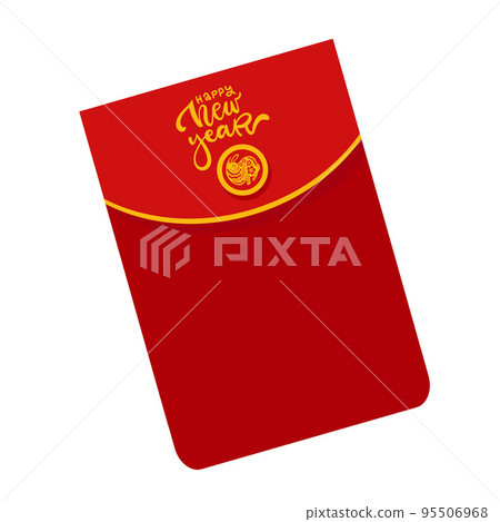 Red envelope mock up chinese new year 2023 Vector Image