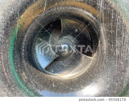 Impeller black wheel and impeller made of metal for pumping liquids stands for oil refinery petrochemical plant equipment 95508178