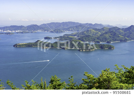 三原:廣島縣三原市尾崎島普景山展望廣場的景色 三原:廣島縣三原市尾崎島普景山展望廣場的景色 95508681