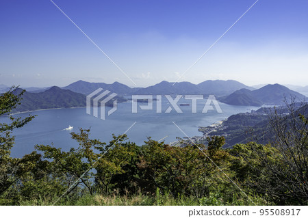 御景山展望廣場的三原景觀 砂波港 廣島縣三原市 御景山展望廣場的三原景觀 砂波港 廣島縣三原市 95508917