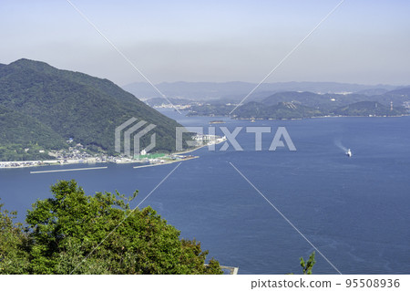 Mihara: View from Mt. Fudekage Observation Square: Hachigamine and Itosaki area, Mihara City, Hiroshima Prefecture Mihara: View from Mt. Fudekage Observation Square: Hachigamine and Itosaki area, Mihara City, Hiroshima Prefecture 95508936