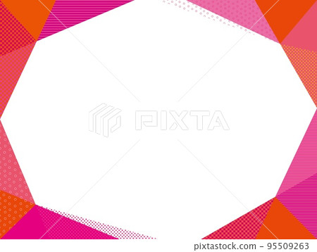 Geometric pattern frame border dot - Stock Illustration [95509263] - PIXTA
