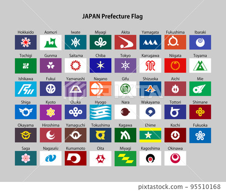 日本縣旗，英文版 95510168