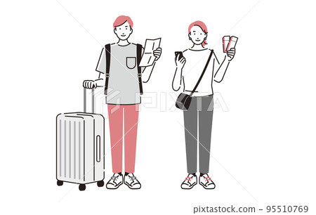 A couple going on a trip, a couple 95510769