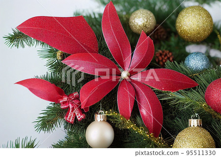 Christmas Wall Decoration 3D illustration 95511330