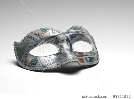 美元鈔票面具 美元鈔票面具 95511952