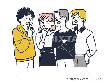 一男一女聚在一起八卦 95512953