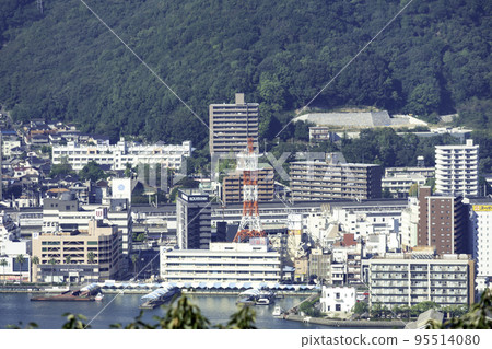 Mihara Townscape Mihara Port and JR Mihara Station Mihara City, Hiroshima Prefecture Mihara Townscape Mihara Port and JR Mihara Station Mihara City, Hiroshima Prefecture 95514080
